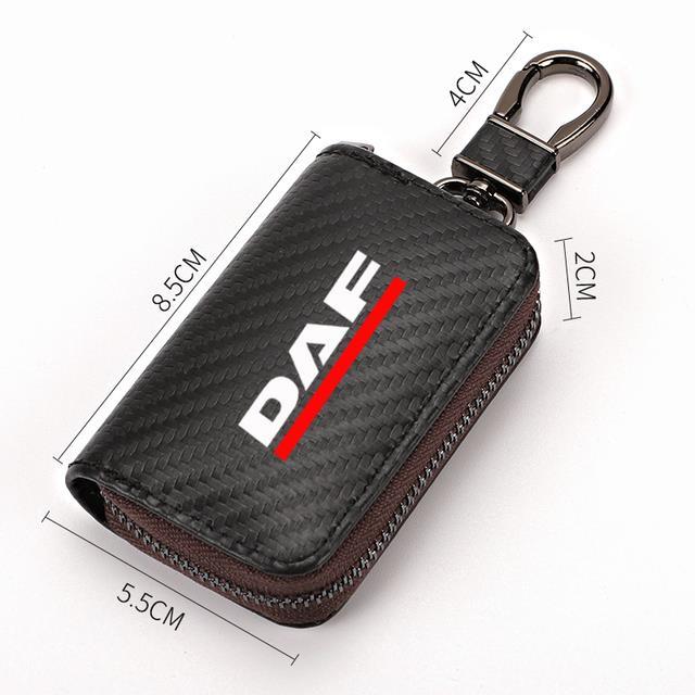 for-daf-xf-95-105-cf-lf-van-car-accessories-carbon-fiber-car-key-case-men-ladies-key-storage-bag