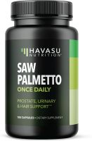 Saw Palmetto Prostate Supplements for Men as DHT Blocker Hair Growth for Men to Reduce Balding &amp; Hair Thinning สำหรับผู้มีผมร่วง ผมบาง ศีรษะล้านจากฮอร์โมน 100 Capsules