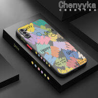 Chenyyka เคสปลอกสำหรับ Samsung กาแลคซี M11ลายการ์ตูนกราฟฟิตี A11ดีไซน์ใหม่ฝ้าด้านหลังเคสโทรศัพท์แบบแข็งขอบสี่เหลี่ยมซิลิโคนกันกระแทกเคสป้องกันเลนส์กล้องถ่ายรูป