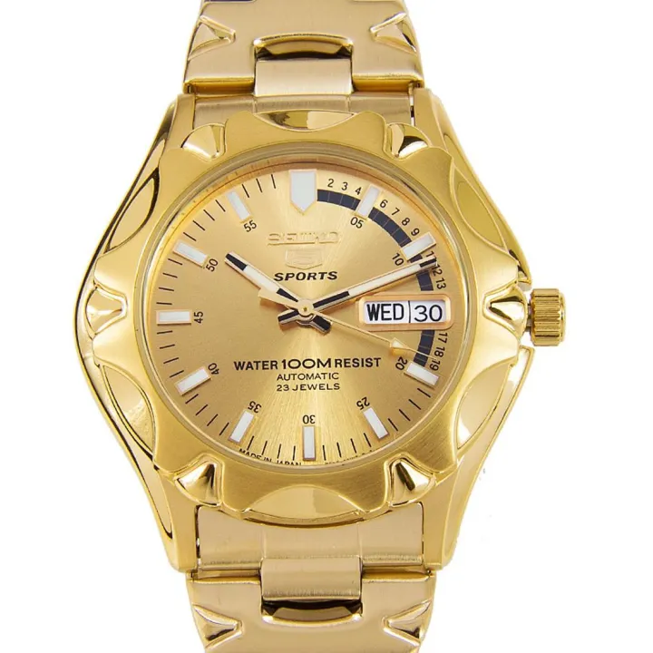 Seiko 5 Sports Automatic 23 Jewels Made In Japan Gold SNZ450J1 SNZ450J  SNZ450 Men's Watch | Lazada Singapore