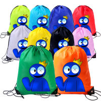 Rainbow Friends Cartoon Drawstring Bags for Boys Girls Kids Drawstring Bag Drawstring Bag Ball Sports Bag Shoulder 2091 0000