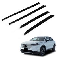 For Honda HRV HR-V Vezel 2021 2022 Glossy Black Inner Door Panels Strip Decoration Cover Trim