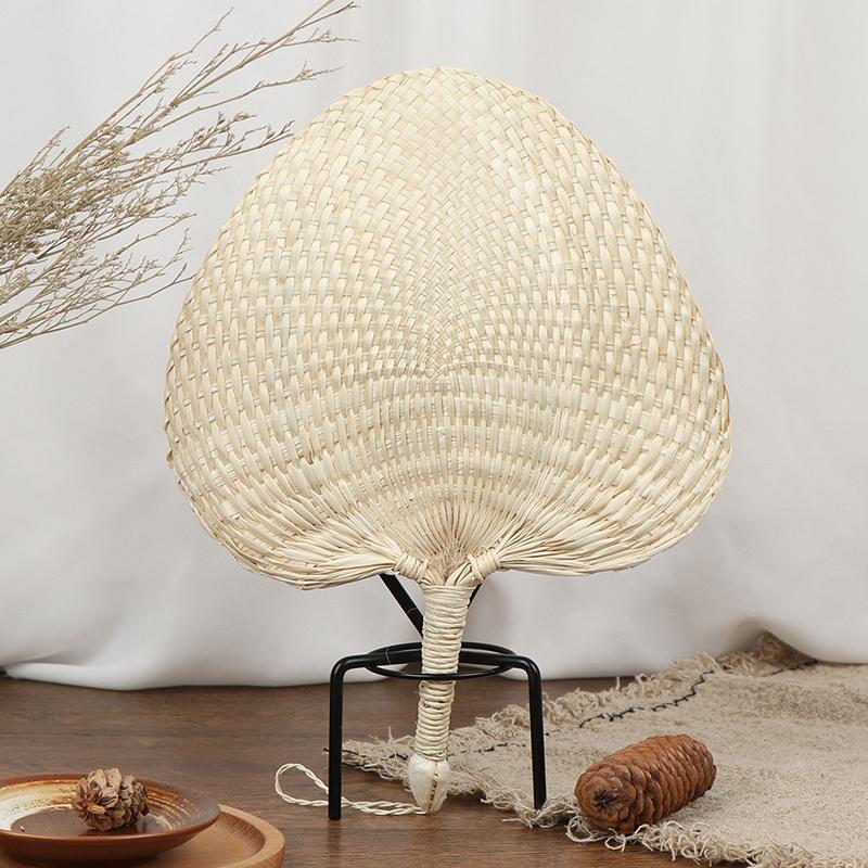 1PC Hand-woven Mosquito Repellent Fan Summer Manual Straw Hand Fans Palm Leaf ME 