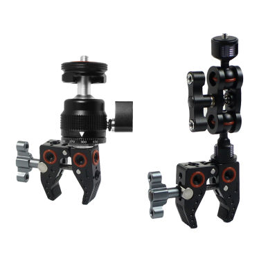 โลหะ Super Clamp 360 ° Ball Head Magic Armtipod Head Clamp 14 "38" สำหรับกล้อง DSLR Monitor LED Light Mic