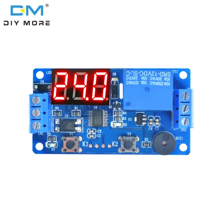 Diymore Digital Led Time Delay Relay Module Dc V Timer Relay Time Control Switch Trigger