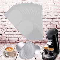 【YF】 50 cápsulas de café dos pces tampas da cápsula selos recarregáveis 62mm folhas alumínio etiquetas para nespresso vertuo mais descartável