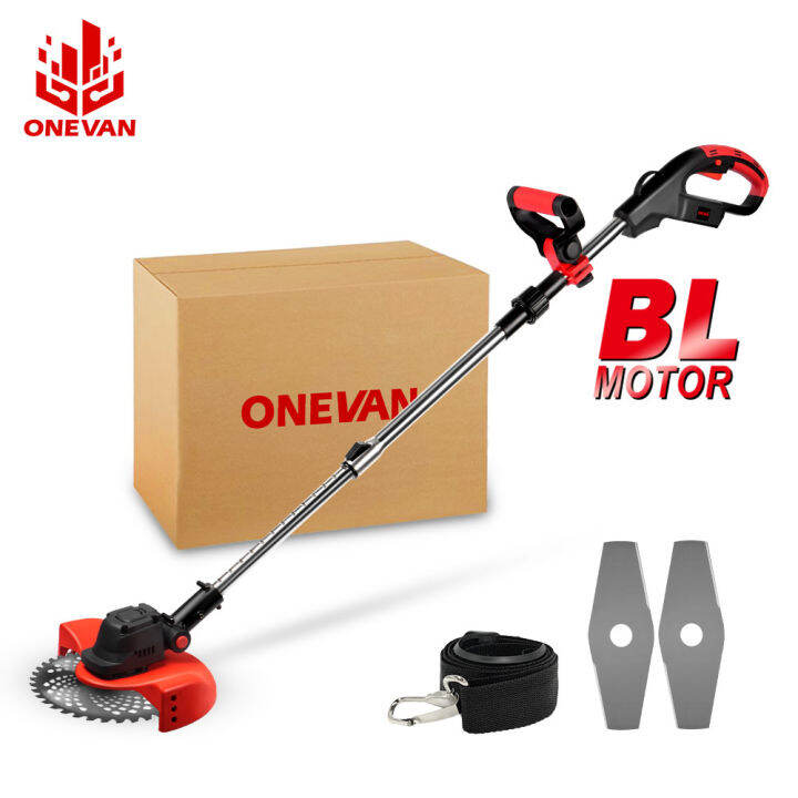 ONEVAN 4000W 36000RPM Brushless Cordless Electric Lawn Mower Handheld Foldable Garden Pruning