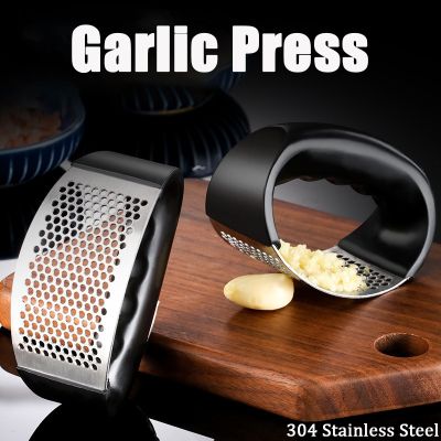 Stainless Steel Garlic Press Manual Garlic Mincer Chopping Garlic Tools Fruit Vegetable Tools  Kitchen Gadgets and Accessories