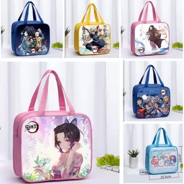Demon Slayer Nezuko Portable Lunch Box Bag for Women Student