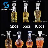 3pcs 5pcs 10pcs Alcohol Bottle Suit Drink Glass Set Whiskey Decanter Wine Tools Home Bar Party Wedding Flask Luxury Barware Gift