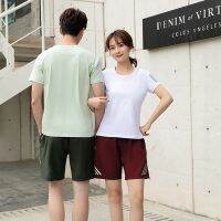 [COD] 2021 summer new mens and womens sports leisure short-sleeved suits outdoor fitness exercise lovers dress wholesale