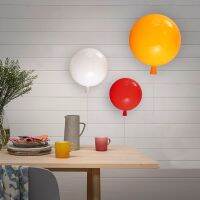 The new modern fashion simple bedroom study creative personality warm children room mini balloon color wall lamp ❤