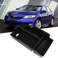 กล่องเก็บของที่เท้าแขนกลางรถยนต์สำหรับ Toyota Camry XV50 2012 ~ 2017 Central Control Organizer ถาดอุปกรณ์เสริมวัสดุ ABS