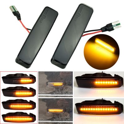 ♣₪∋ 2PCS LED Dynamic Turn Signal Light Side Marker Lamp Repeater Signal Lights For BMW 5 Series E39 1995-2003 M5 Car Styling