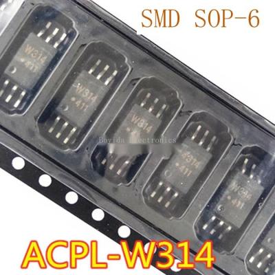 10Pcs สีดำ Optocoupler W314 ACPL-W314 SOP-6 Patch ใหม่ Original