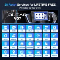 Vo7เมือก Vo7 2023 Mucar VO7 OE Level Car เครื่องมือการวินิจฉัยอัตโนมัติ OBD2สแกนเนอร์28รีเซ็ตการเข้ารหัส ECU การเปิดใช้งาน/สองทิศทางฟรีสำหรับรถทุกคัน