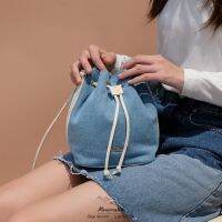 ?????????? กระเป๋าผ้ายีน ทรง bucket รุ่น Gigi denim (Light blue) เบาแต่จุ