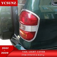 ฝาครอบไฟท้ายชุบโครเมี่ยมสำหรับ Toyota Rav4 2002 2003 2004 2005ประกอบไฟท้ายชุดแต่งรถยนต์ Ycsunz