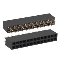 Uxcell 50Pcs 2.54mm Pitch 2x13 Pin Double Row Straight Connector Female Pin Header Strip PCB Board Socket