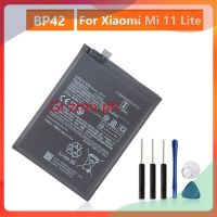 แบตเตอรี่ทดแทนสำหรับ Xiaomi Mi 11 Lite BP42ของแท้แบตเตอรี่4250MAh With Tools