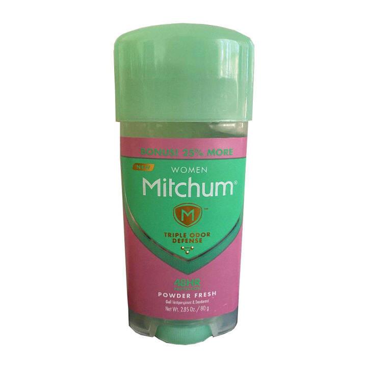 Mitchum Gel Antiperspirant Deodorant in Powder Fresh for Women, 80g
