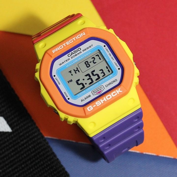 สินค้าขายดี-คาสิโอ-นาฬิกาข้อมือผู้ชาย-g-shock-รุ่น-dw-5610dn-9-นาฬิกากีฬา-นาฬิกา-นาฬิกาข้อมือ-รับประกัน1ปี