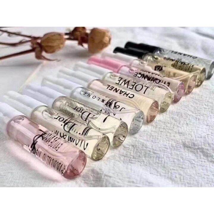 พร้อมส่ง-น้ำหอมแท้-100-เทสเตอร์น้ำหอมแบรนด์เนมแท้-ขนาดพกพา-2-ml-มีหลายกลิ่นให้เลือกหลายกลิ่น