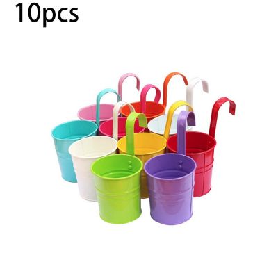 310 Pcs Hanging Flower Pots Home Garden Decoration Planters Outdoor Indoor Flower Bucket Plant Holder Basket For Wall Decor