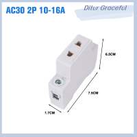 Ditur AC30 EU และ AU ชนิด35มม. รางติดตั้ง DIN AC 10A 25A 16A 250V 440V 2/3/4/5ขาเสียบปลั๊กแบบแยกส่วน