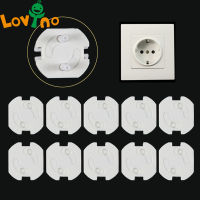 4Pcs Baby Safety Rotate Cover 2 Hole Round European Standard Children With Electric Protection Socket Plastic Security Locks
