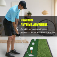 30x60cm 2 in 1 Indoor Golf Putting Training Mat สนามกอล์ฟแบบเคลื่อนย้ายได้ Swing Practice Green