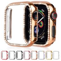 ZZOOI Bling Cover For Apple Watch case 45mm 41mm 44mm 40mm 42/38mm Accessories Diamond bumper Protector apple watch series 7 6 5 4 se