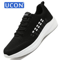 UCON รองเท้าวิ่งแบบผูกเชือกระบายอากาศสำหรับผู้ชาย,รองเท้าผ้าใบระงับกลิ่นกายรองเท้าลำลองรองเท้าลำลองเล่นกีฬาใหม่รองเท้าลำลอง38-44