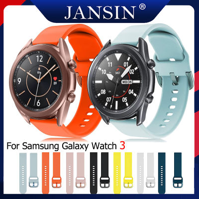 สาย สำหรับ Samsung Galaxy Watch 3 45mm 41mm สายนาฬิกาข้อมือซิลิโคน สำหรับ Galaxy Watch 3 นาฬิกาอัจฉริยะ สายนาฬิกา