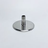 4 102mm OD119mm Adapter With 1/2 Male Thread 4 Tri-clamp End Cap With 1/2 Male Thread Sanitary Stainless Steel 304