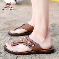 Desert Camel【Free Shipping】 ใหม่ระบายอากาศและสะดวกสบาย- ไม่ใช่ลื่นผู้ชายรองเท้าแตะผู้ชายเกาหลีช็อกดูดซึมทั้งหมด- ตรงกับรองเท้าแตะผู้ชาย