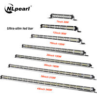 NLpearl Ultra Slim 7-50 Inch LED Bar Spot Off Road LED Work Light Bar For Jeep Truck ATV SUV Uaz 4WD Car LED Headlights 12V 24V