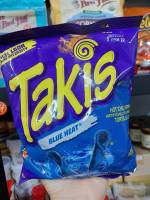 Takis Blue Heat ขนมลิ้นฟ้า รสชาดเปรี้ยวจิ๊ดหวานนิดๆหอม Hot Chili Pepper นำเข้าจากอเมริกา น้ำหนัก 113.4 g.