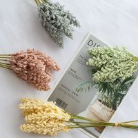 6pcsset Grain Artificial Flower Party Wedding Bouquets Touch Real Fake Flower Plant Home Decor