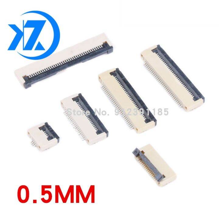 10pcs-0-5mm-1mm-pitch-under-clamshell-socket-fpc-ffc-flat-cable-connector-4p-5p-6p-8p-10p-12p-14p-16p-20p-22p-24p-30p-34p