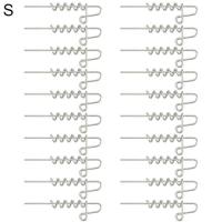 20ชิ้นหมุดเหยื่อแบบนิ่มตัวเชื่อมต่อเหยื่อตกปลาเหยื่อหนอนสปริงล็อคหมุดยึดเข็มตกปลา