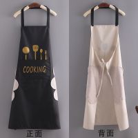 Extended apron waterproof and oil proof of household kitchen female fashion mens adult corset order for summer uniform