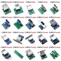 【YF】℗●  Cltgxdd 1PCS Type A Male Female USB To DIP 2.54mm PCB 3.0 Board Socket