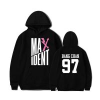 Stray Maxident Hoodies Pullover Tops Korean Version Bang Chan Loose Manga Men Spring Long Sleeve Sweatshirts Size XS-4XL