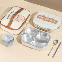 304 Stainless Steel Thermal Lunchbox With Spoons Or Chopsticks Portable Kids Food Container Bento Box For Adult Children