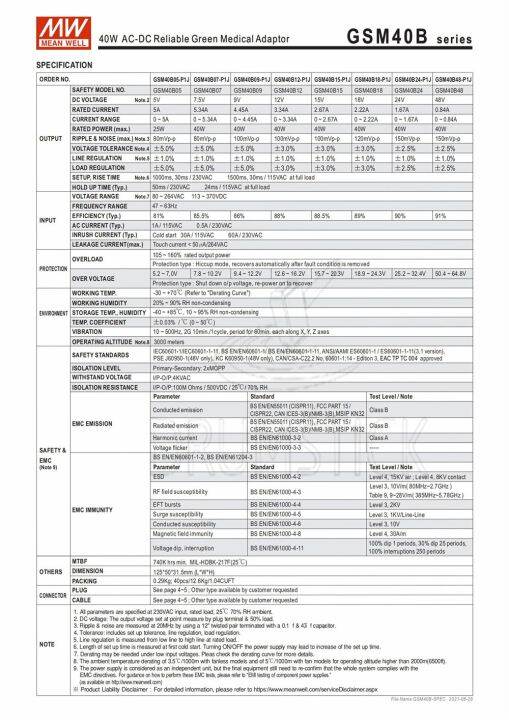 หมายถึงดี-gsm40b05-b12-b15-b24-p1j-แหล่งจ่ายไฟ40w-อะแดปเตอร์ไฟฟ้าทางการแพทย์