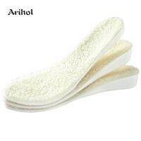 Arihol Height Increase Thick Wool Fur Fleece Warm Insoles Pad for Shoes Boots Comfort Cushioning Inner soles Shoe Liners