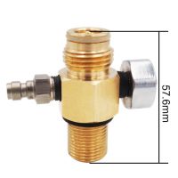 Cylinder Regulator 0 2800psi Paintball PCP Air Tank Cylinder Regulator Adjustable Pressure HPA Tank Pin Valve Test Adapter