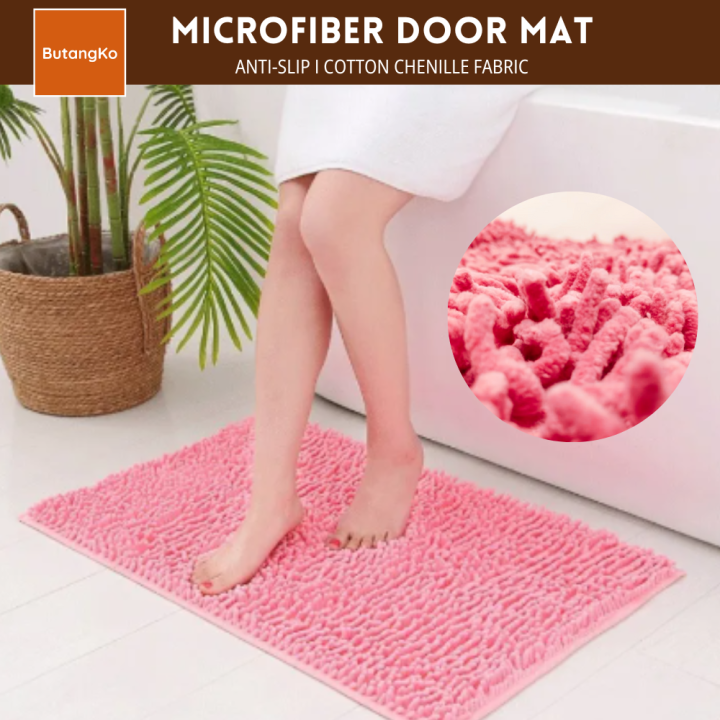 100% Microfiber Chenille Peach Microfiber Door Mat