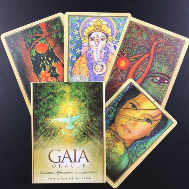 คุณภาพสูงเวอร์ชั่นภาษาอังกฤษการ์ด-gaia-oracle-ไพ่ทาโรต์เกมกระดานคู่มือ-pdf